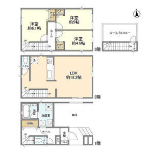 3LDK 間取り図