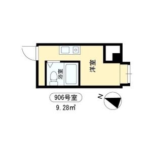 ワンルーム 間取り図
