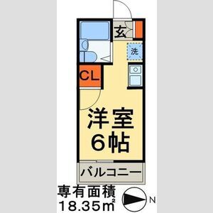 ワンルーム 間取り図
