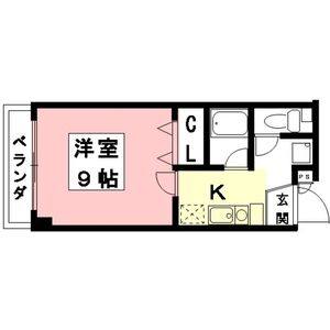 1K 間取り図