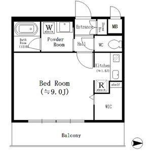 ワンルーム 間取り図