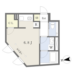 ワンルーム 間取り図
