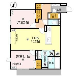 2LDK 間取り図