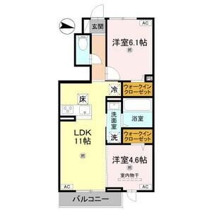 2LDK 間取り図