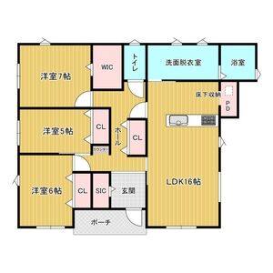 3LDK 間取り図