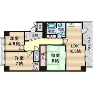 3LDK 間取り図