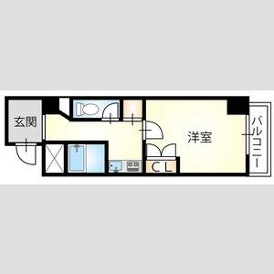 ワンルーム 間取り図
