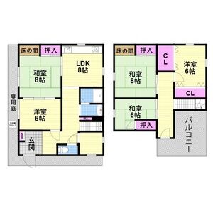 5LDK 間取り図