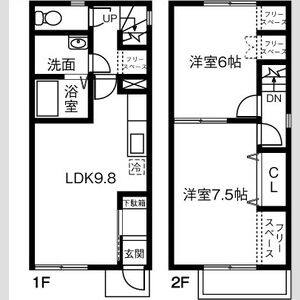 2LDK 間取り図