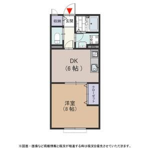 1DK 間取り図