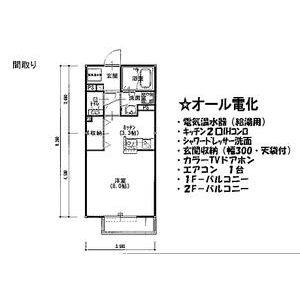 ワンルーム 間取り図