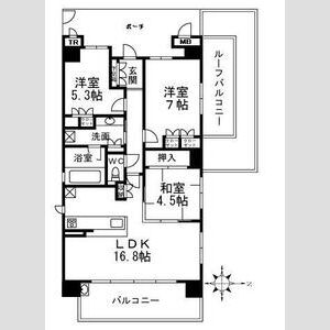 3LDK 間取り図