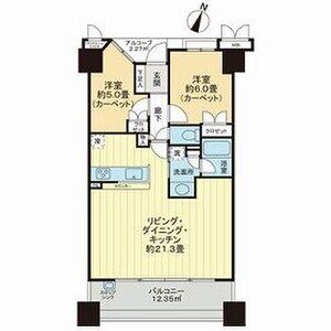 2LDK 間取り図