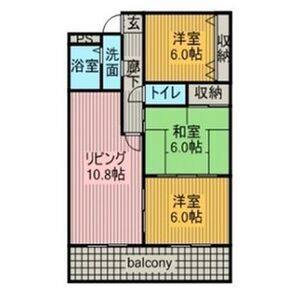 3LDK 間取り図