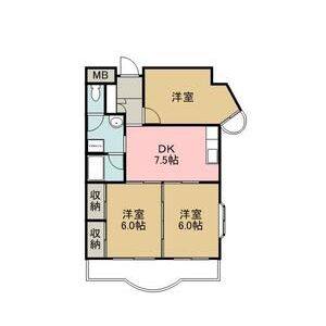 3DK 間取り図