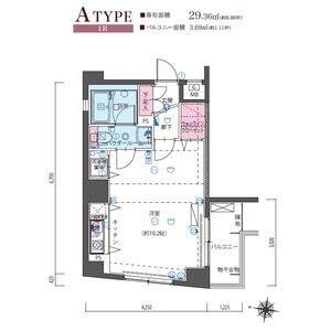 ワンルーム 間取り図