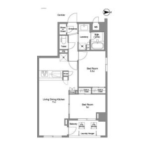 2LDK 間取り図