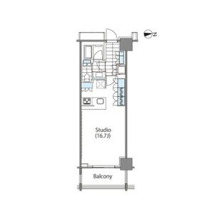 ワンルーム 間取り図