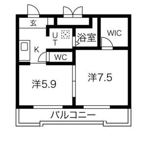2K 間取り図