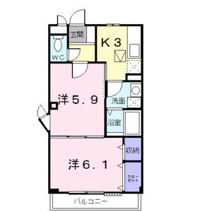2K 間取り図