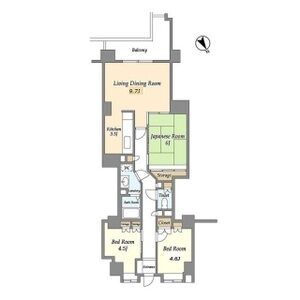 3LDK 間取り図