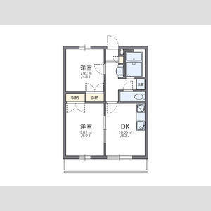 2DK 間取り図