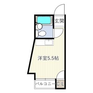 ワンルーム 間取り図