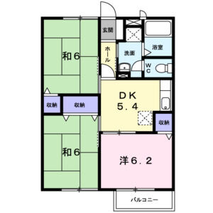 3DK 間取り図