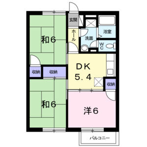 3DK 間取り図