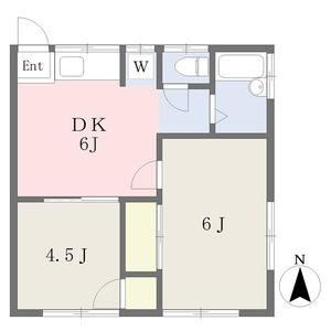 2DK 間取り図