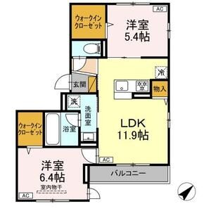 2LDK 間取り図