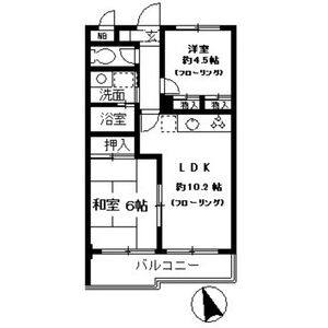 2LDK 間取り図