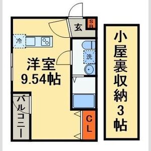 ワンルーム 間取り図