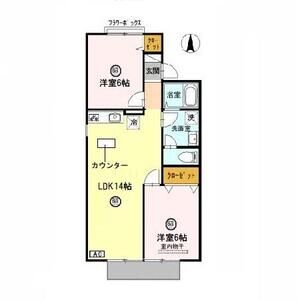 2LDK 間取り図