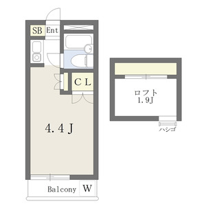 ワンルーム 間取り図