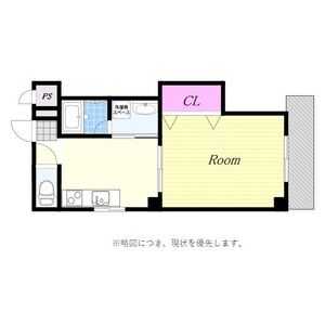 1DK 間取り図