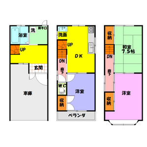 3DK 間取り図