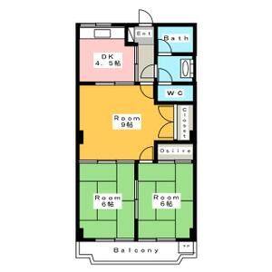 3DK 間取り図