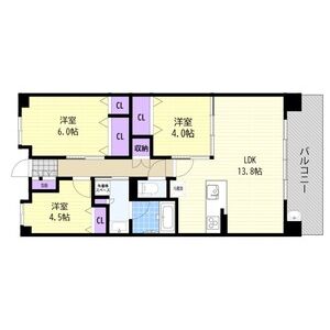 4LDK 間取り図