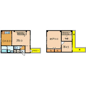 2DK 間取り図