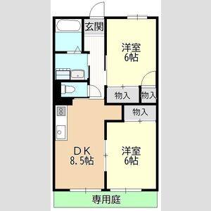 2DK 間取り図