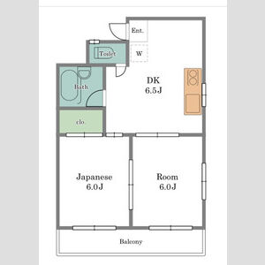 2DK 間取り図