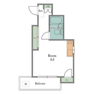 ワンルーム 間取り図