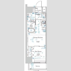1DK 間取り図