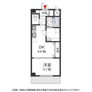 1DK 間取り図