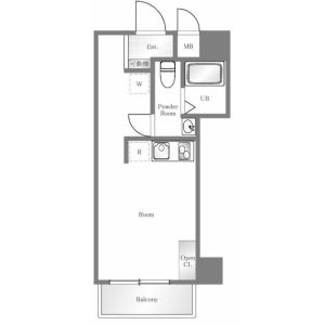 ワンルーム 間取り図