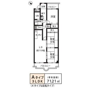 3LDK 間取り図
