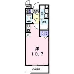 ワンルーム 間取り図