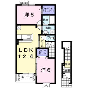 2LDK 間取り図