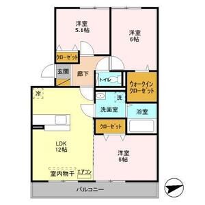 3LDK 間取り図